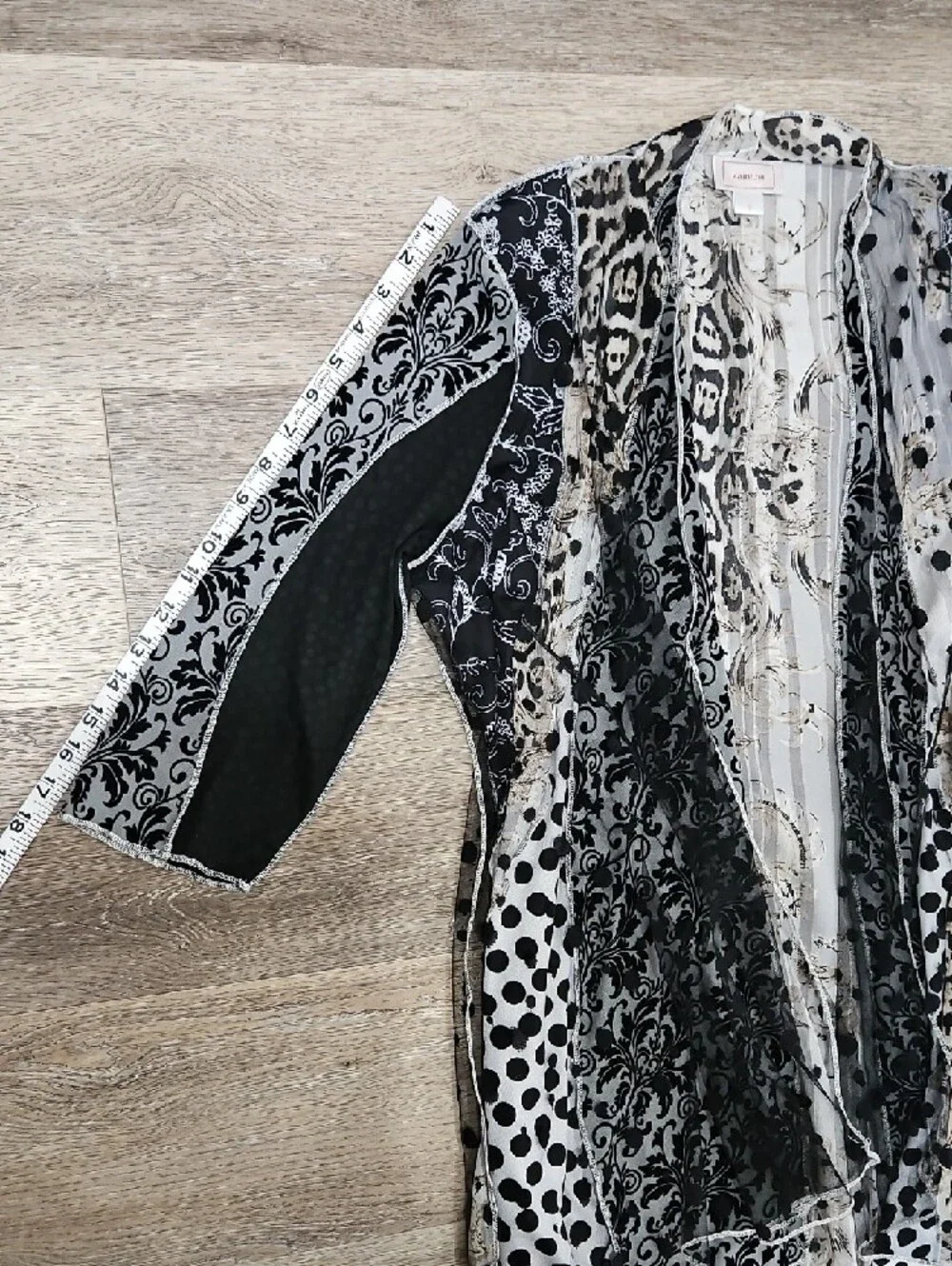 Kamana Duster Mixed print multilayer Contrasting patchwork pattern Small